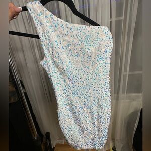 One-Shoulder Sequin Dress
